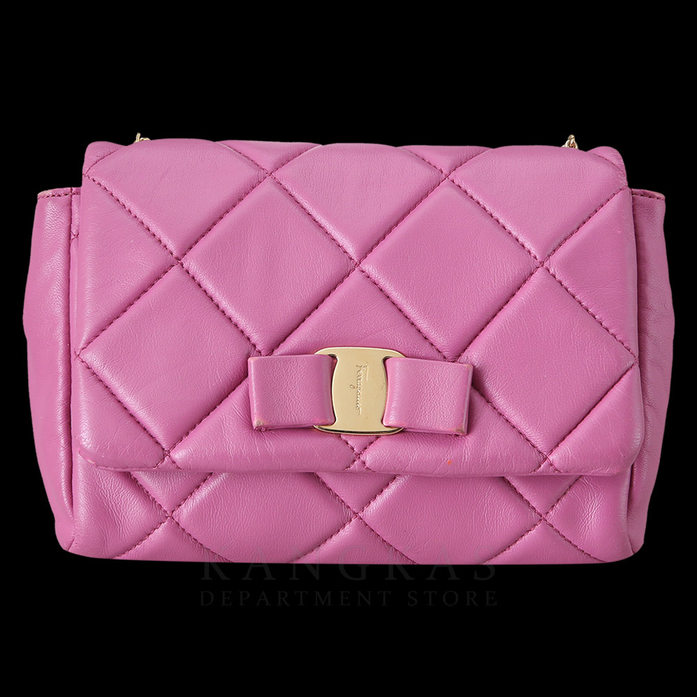 FERRAGAMO(USED)페레가모 바라리본 체인백